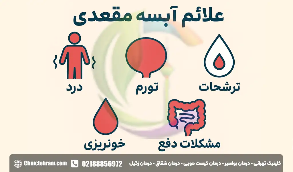علائم آبسه مقعدی 