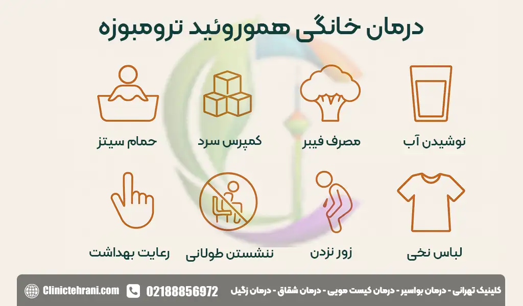 درمان خانگی هموروئید ترومبوزه