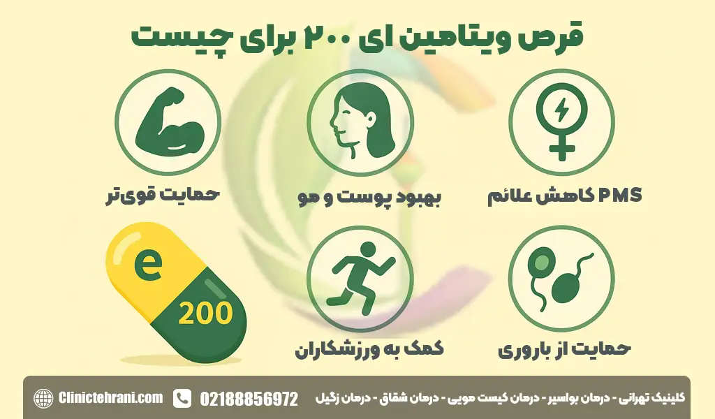 قرص ویتامین e 200 برای چیست؟