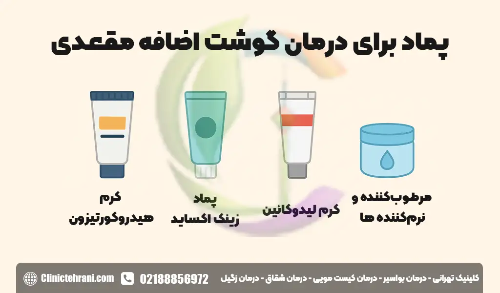 پماد برای درمان گوشت اضافه مقعدی