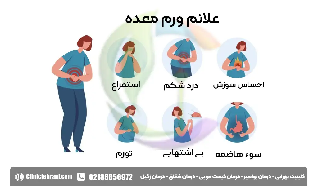 علائم ورم معده